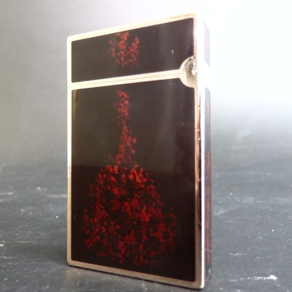 １円スタート 激レア S.T.Dupont デュポン LINE2 ライン2 漆 ローラー ガスライター ブラウン 10-4 41868_画像2