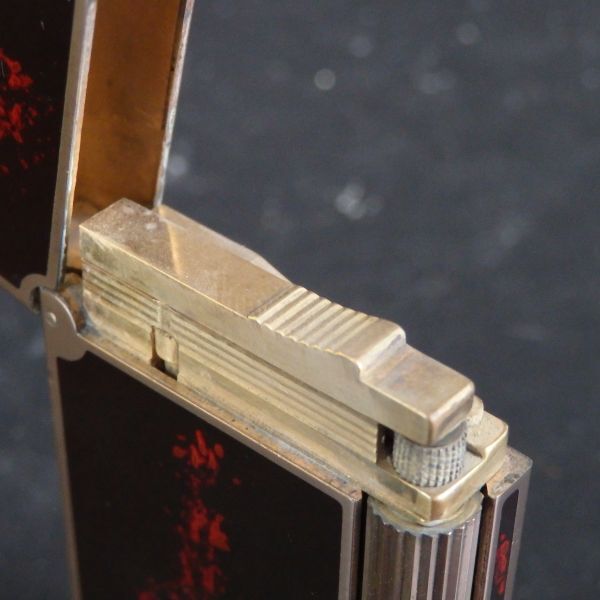 １円スタート 激レア S.T.Dupont デュポン LINE2 ライン2 漆 ローラー ガスライター ブラウン 10-4 41868_画像8