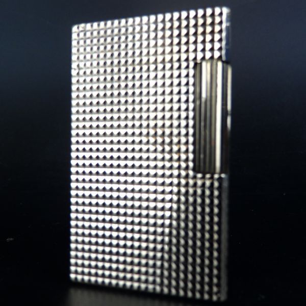 １円スタート 激レア S.T.Dupont デュポン LINE１ ライン1 スタッズ柄 ローラー ガスライター ゴールド 11-5 41865_画像1