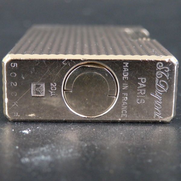 １円スタート 激レア S.T.Dupont デュポン LINE１ ライン1 スタッズ柄 ローラー ガスライター ゴールド 11-5 41865_画像5