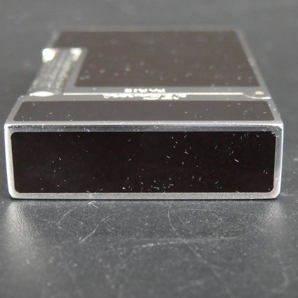 １円スタート 激レア S.T.Dupont デュポン LINE２ ライン2 ローラー ガスライター ブラック シルバー 箱付き 10-4 41864_画像7