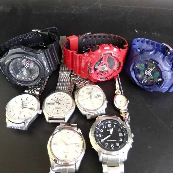 １円スタート 激レア SEIKO セイコー G-shock ジーショック シチズン クリスタルセブン 他 メンズ腕時計 箱付き まとめ 10-3 41870_画像2