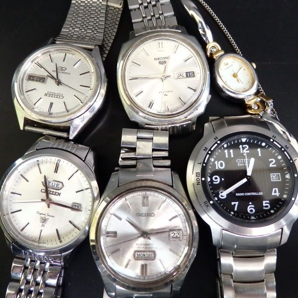 １円スタート 激レア SEIKO セイコー G-shock ジーショック シチズン クリスタルセブン 他 メンズ腕時計 箱付き まとめ 10-3 41870_画像4