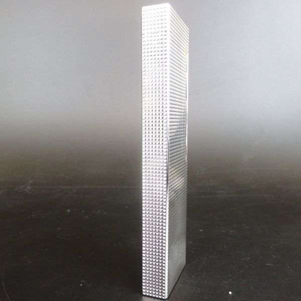 1円スタート 激レア S.T.Dupont デュポン LINE1 ライン1 スタッズ柄 ガスライター シルバー ロング ローラー 11-4 41882_画像4