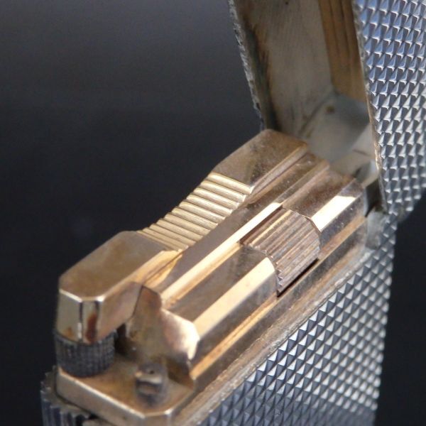 1円スタート 激レア S.T.Dupont デュポン LINE1 ライン1 スタッズ柄 ガスライター シルバー ロング ローラー 11-4 41882_画像7