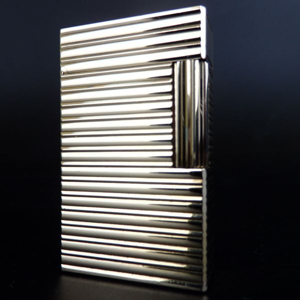 １円スタート 激レア S.T.Dupont デュポン LINE1 ライン1 ストライプ ローラー ガスライター ゴールド 10-4 41881_画像1