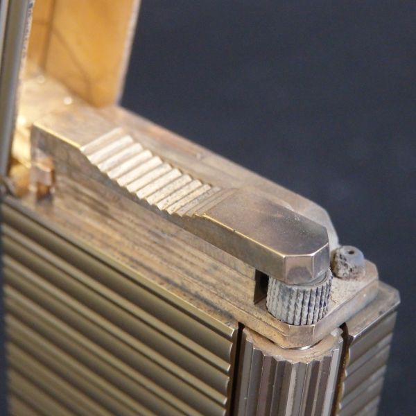 １円スタート 激レア S.T.Dupont デュポン LINE1 ライン1 ストライプ ローラー ガスライター ゴールド 10-4 41881_画像8