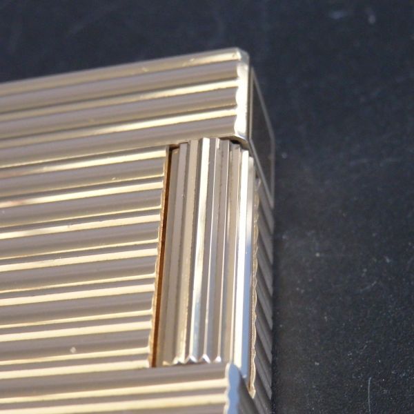 １円スタート 激レア S.T.Dupont デュポン LINE1 ライン1 ストライプ ローラー ガスライター ゴールド 10-4 41881_画像9