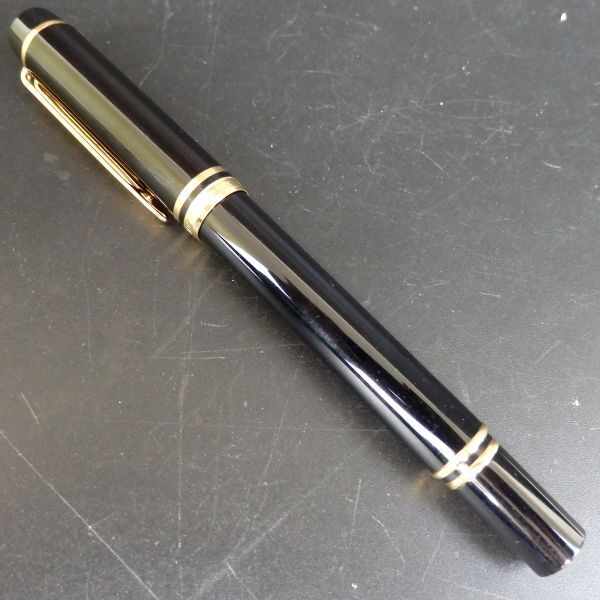 １円スタート 激レア WATERMAN ウォーターマン 万年筆 ペン先18K 750 ブラック ゴールド 10-3 41884_画像3
