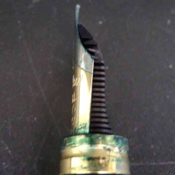 １円スタート 激レア WATERMAN ウォーターマン 万年筆 ペン先18K 750 ブラック ゴールド 10-3 41884_画像6