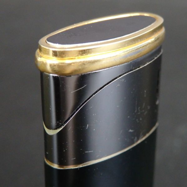 １円スタート 激レア Yves Saint Laurent イヴサンローラン YSL ローラー ガスライター ブラック ゴールド 10-2 41896_画像8