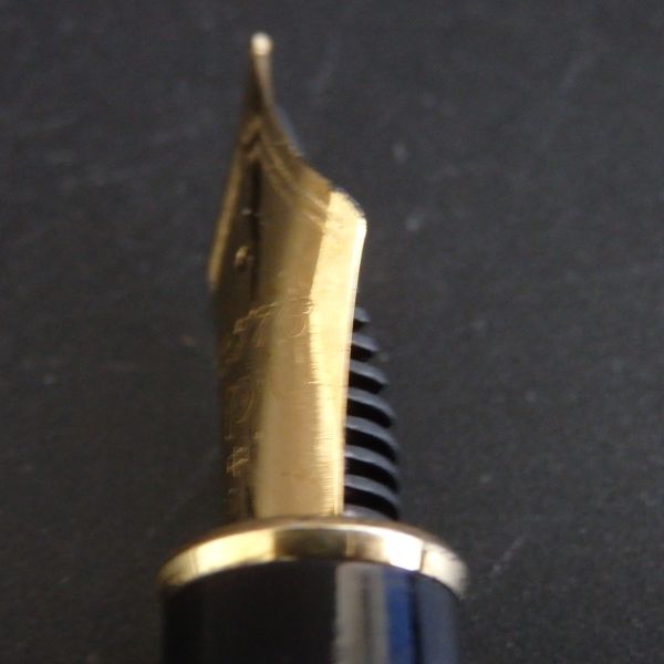 １円スタート 激レア PLATINUM プラチナ 万年筆 #3776 ブラック ゴールド 12-2 41894_画像5