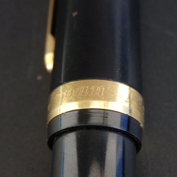 １円スタート 激レア PLATINUM プラチナ 万年筆 #3776 ブラック ゴールド 12-2 41894_画像8
