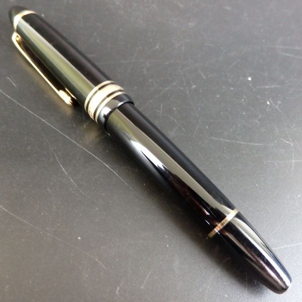 １円スタート 激レア MONRBLANC モンブラン マイスターシュテュック No.146 万年筆 ペン先14K 4810 ゴールド ブラック 11-3 41893_画像3