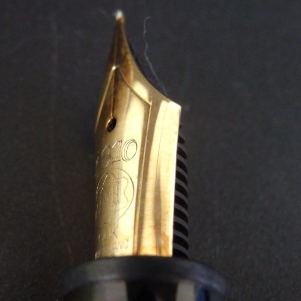 １円スタート 激レア MONRBLANC モンブラン マイスターシュテュック No.146 万年筆 ペン先14K 4810 ゴールド ブラック 11-3 41893_画像5