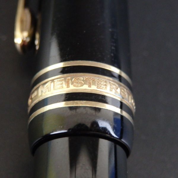 １円スタート 激レア MONRBLANC モンブラン マイスターシュテュック No.146 万年筆 ペン先14K 4810 ゴールド ブラック 11-3 41893_画像8