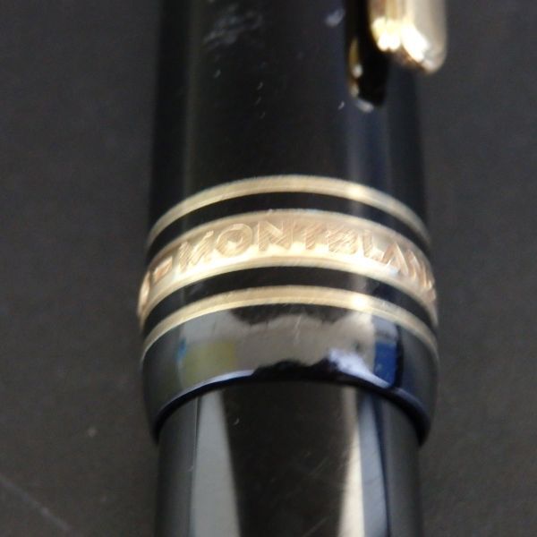 １円スタート 激レア MONRBLANC モンブラン マイスターシュテュック No.146 万年筆 ペン先14K 4810 ゴールド ブラック 11-3 41893_画像10