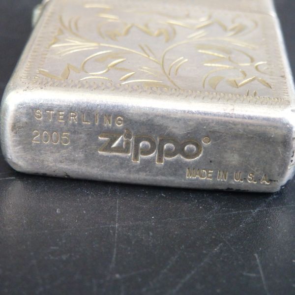 １円スタート 激レア Zippo ジッポ STARＲＩＮＧ スターリング オイルライター シルバー 12-3 41891_画像5
