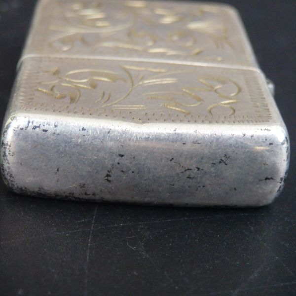 １円スタート 激レア Zippo ジッポ STARＲＩＮＧ スターリング オイルライター シルバー 12-3 41891_画像6