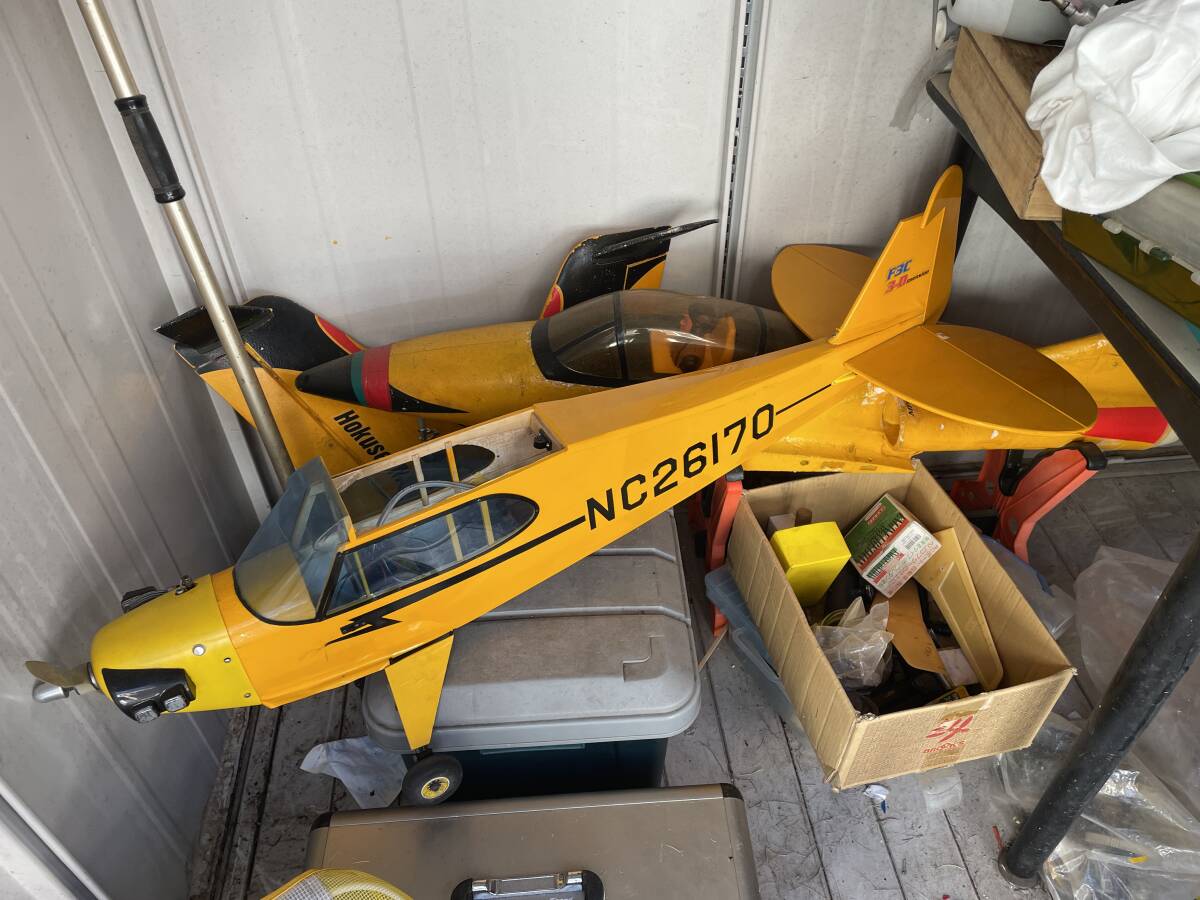 ヘリコプター 飛行機 ラジコン 部品 パーツ エンジン 送信機 プロポ ヒロボー フタバ いろいろ まとめて ジャンク 引き取り限定 千葉県_画像2