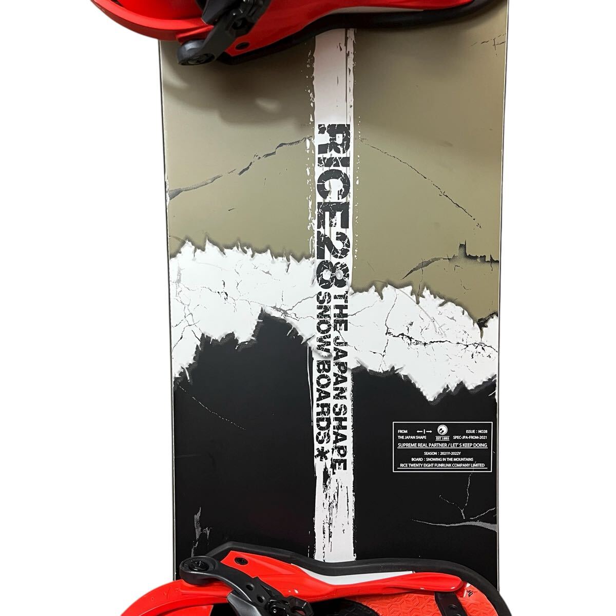 RICE28 DIVERSE 150 21/22 UNION STRATA M スノーボード 板 ビンディング スノボ バインディング_画像3