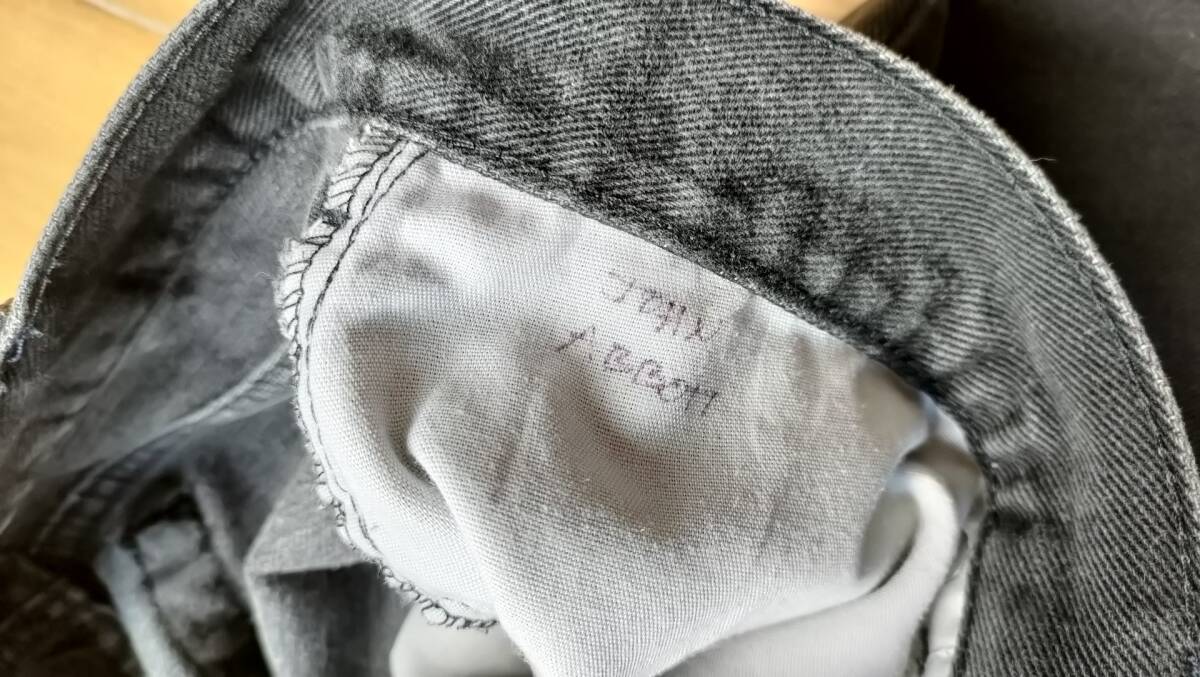 希少 90’sLee ブラックデニム ストレートデニム USA製 34×30 リー LEVISの画像7