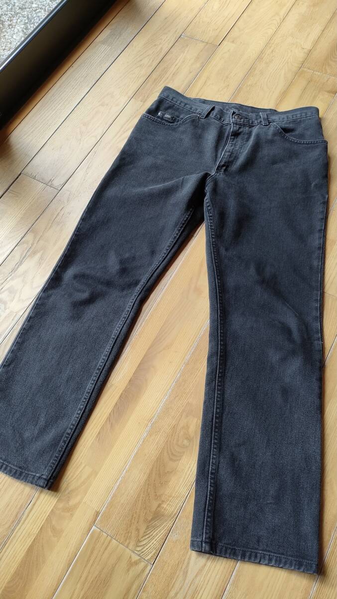 希少 90’sLee ブラックデニム ストレートデニム USA製 34×30 リー LEVISの画像4