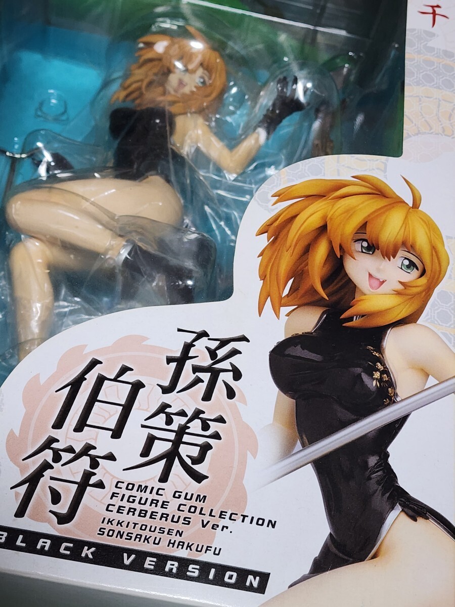 一騎当千 Dragon Destiny 孫策伯符 PVCフィギュア 1/7scale ケルベロスPJ Black ver. グッドスマイルカンパニー 未開封品_画像1