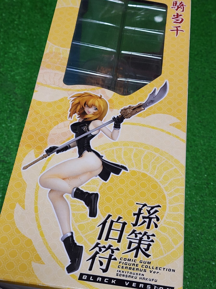 一騎当千 Dragon Destiny 孫策伯符 PVCフィギュア 1/7scale ケルベロスPJ Black ver. グッドスマイルカンパニー 未開封品_画像2