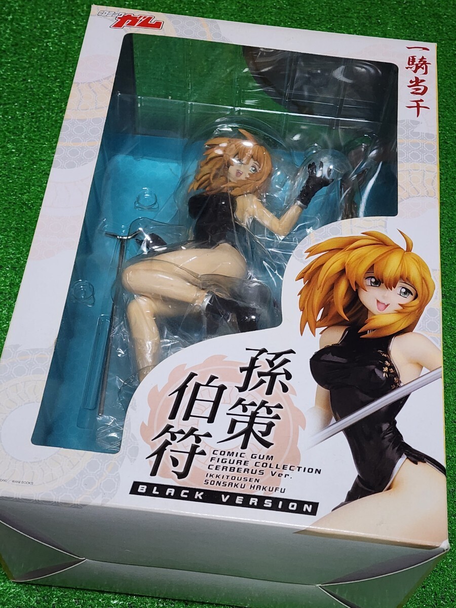 一騎当千 Dragon Destiny 孫策伯符 PVCフィギュア 1/7scale ケルベロスPJ Black ver. グッドスマイルカンパニー 未開封品_画像5
