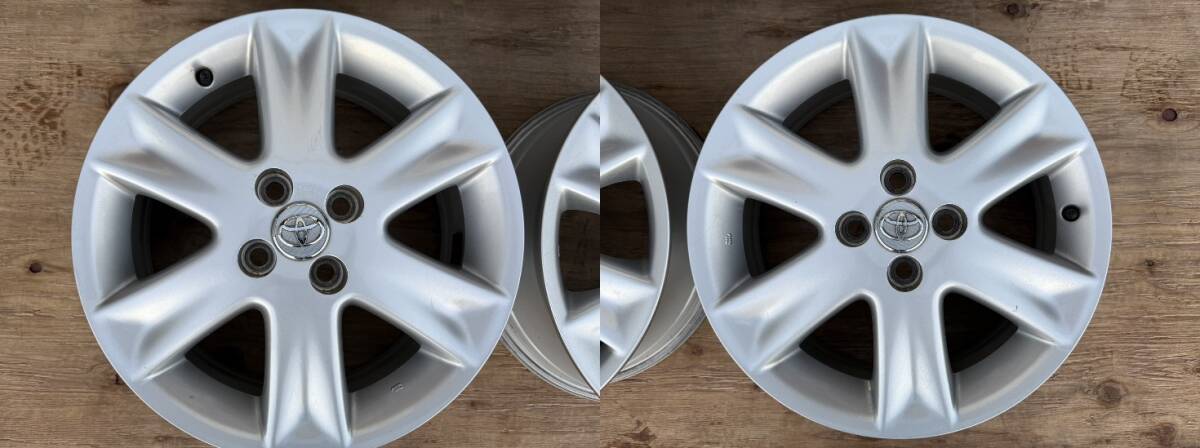 トヨタ純正　VITZ　ヴィッツ　RS　90系　16インチ　6J　+51　PCD100　4穴　ホイール4本セット　アクア　ヤリス_画像3