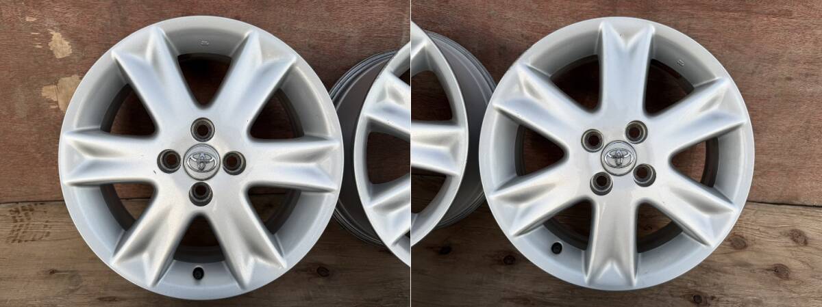 トヨタ純正　VITZ　ヴィッツ　RS　90系　16インチ　6J　+51　PCD100　4穴　ホイール4本セット　アクア　ヤリス_画像2
