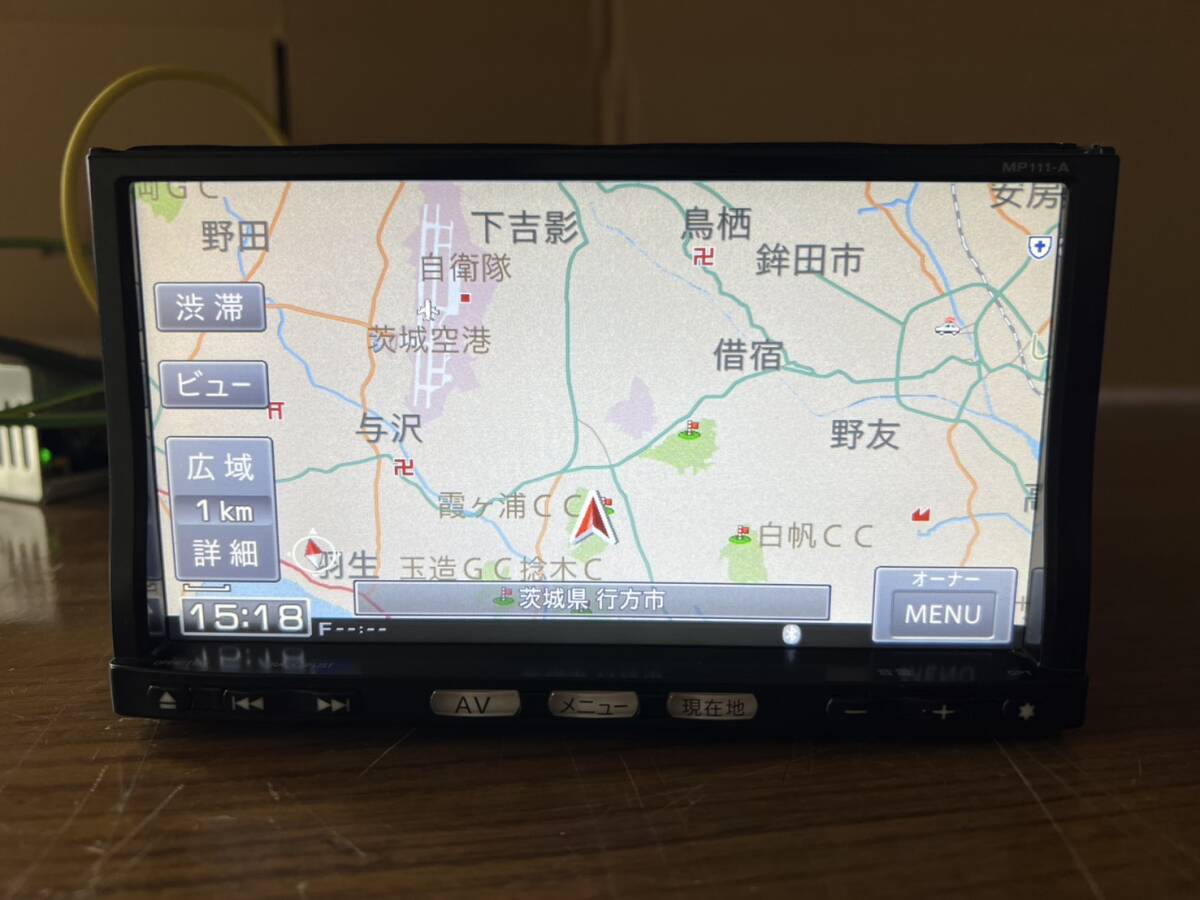 日産純正　メモリーナビ　MP111-A　ワンセグ　TV　CD　SD　Bluetooth　マイク　動作確認済_画像3
