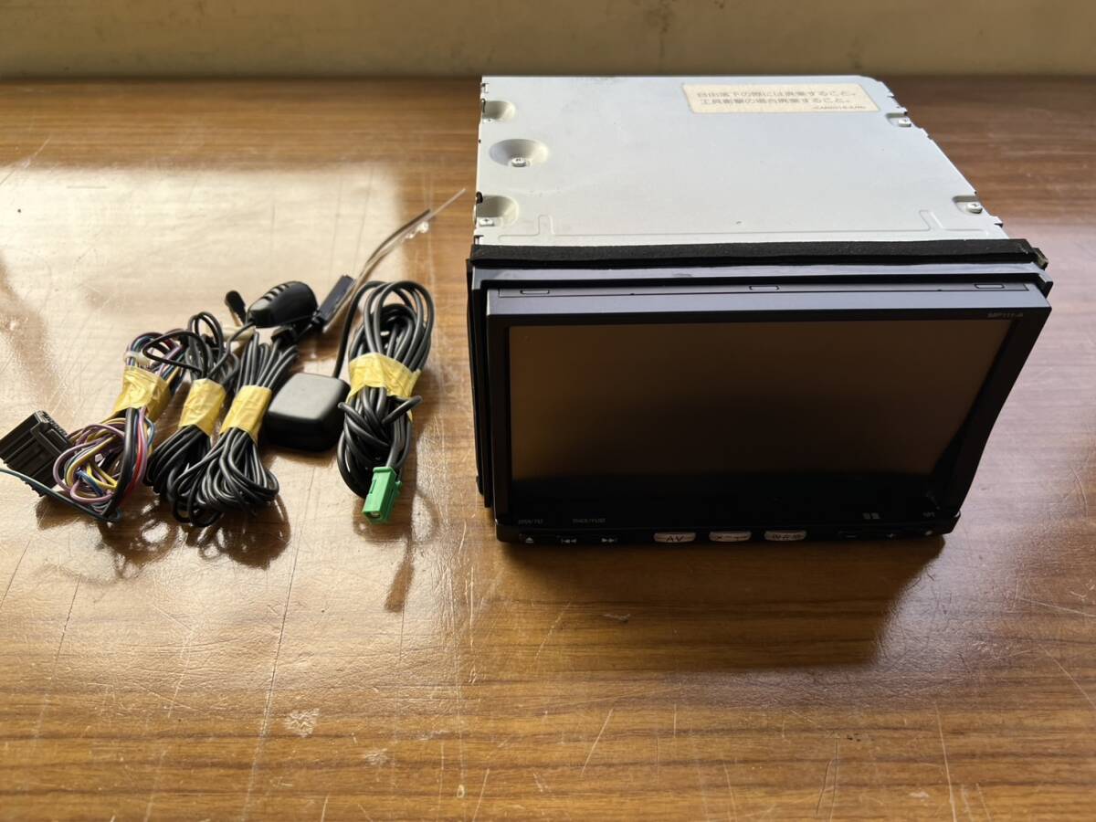 日産純正　メモリーナビ　MP111-A　ワンセグ　TV　CD　SD　Bluetooth　マイク　動作確認済_画像1