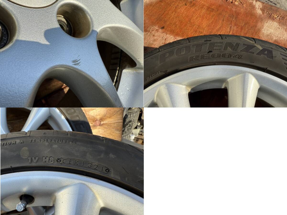 ★レア★ アコードワゴン タイプS 純正　17インチ 7J +55 PCD114.3 5穴　225/45R17　アコード シビック オデッセイ エリシオン S2000_画像7