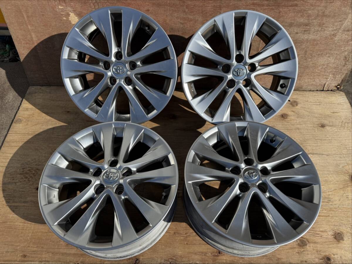 アルファード　ヴェルファイア　20系　純正　18インチ　7.5J　+45　5穴　PCD114.3　ホイール4本セット_画像1