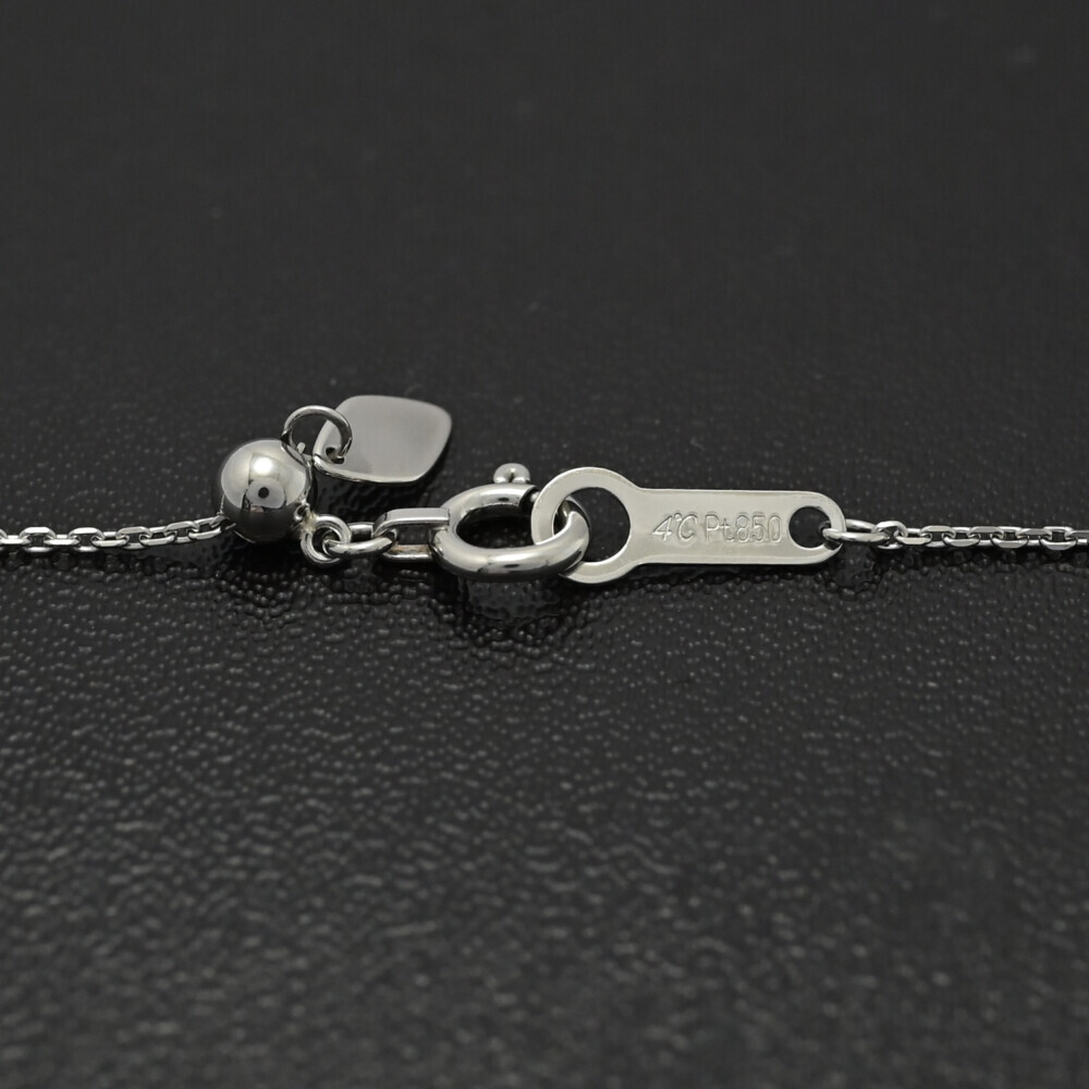 4℃ ヨンドシー アクアマリン（アクワマリン）・ダイヤモンドネックレス・ペンダント/Pt850-3.0g/プラチナ/翌日配送可■595650_画像7