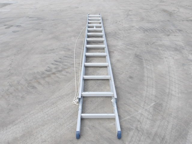 引取限定 KP7 長谷川工 業 アルミ合金 伸縮 はしご D-10 HCK2-72 全長7ｍ18ｃｍ 最大使用重量100kg_画像3