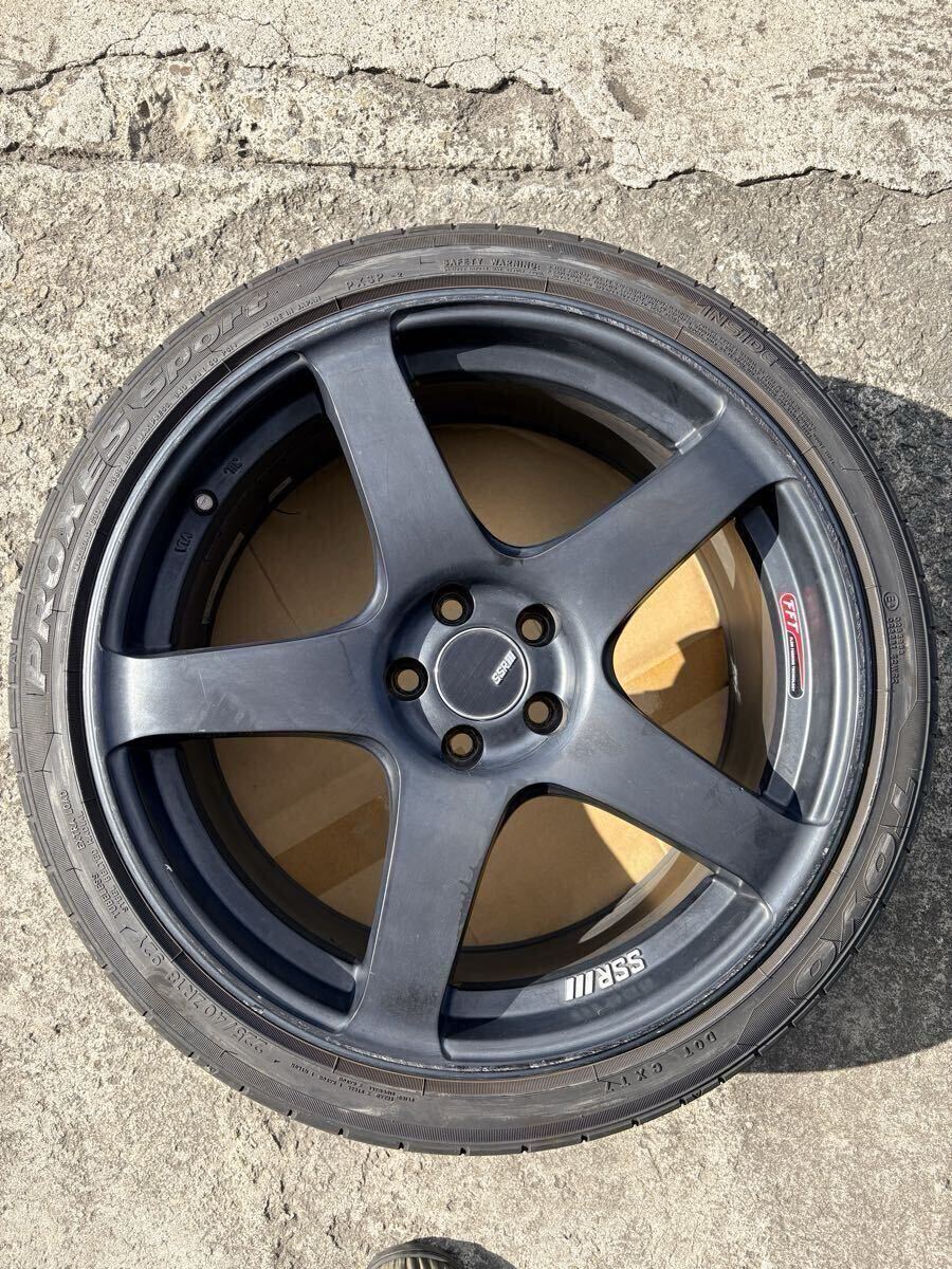 良品 SSR GTV01 18インチ 8.5J ＋44 PCD100 5穴　TOYO PROXES SPORT 225/40R18 86 BRZ プリウス30〜50系　4本セット_画像1