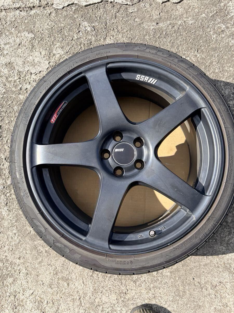 良品 SSR GTV01 18インチ 8.5J ＋44 PCD100 5穴　TOYO PROXES SPORT 225/40R18 86 BRZ プリウス30〜50系　4本セット_画像3