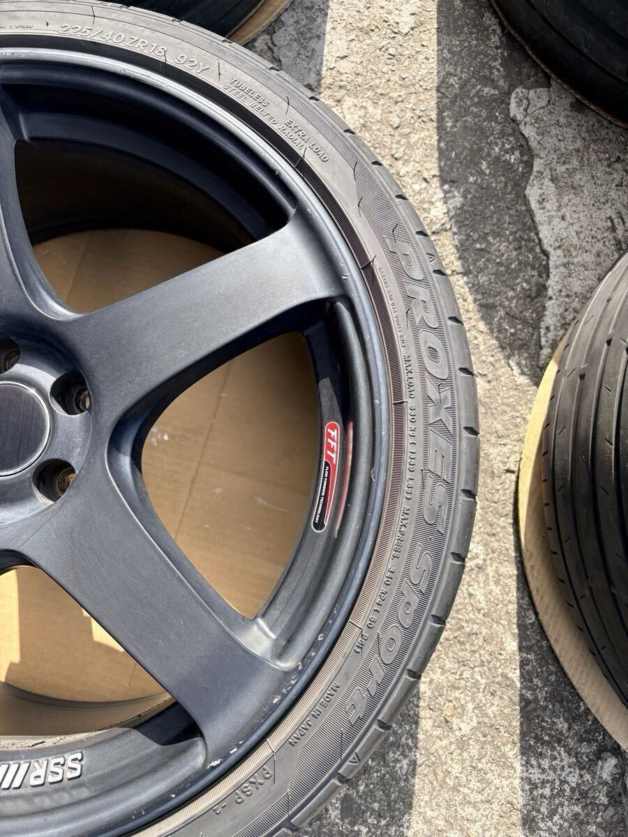 良品 SSR GTV01 18インチ 8.5J ＋44 PCD100 5穴　TOYO PROXES SPORT 225/40R18 86 BRZ プリウス30〜50系　4本セット_画像10