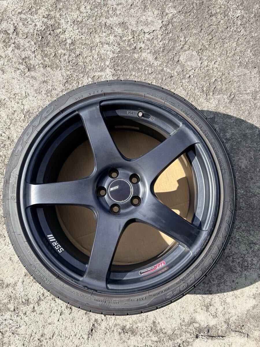 良品 SSR GTV01 18インチ 8.5J +44 PCD100 5穴 TOYO PROXES SPORT 225/40R18 86 BRZ プリウス30〜50系 4本セット_画像5
