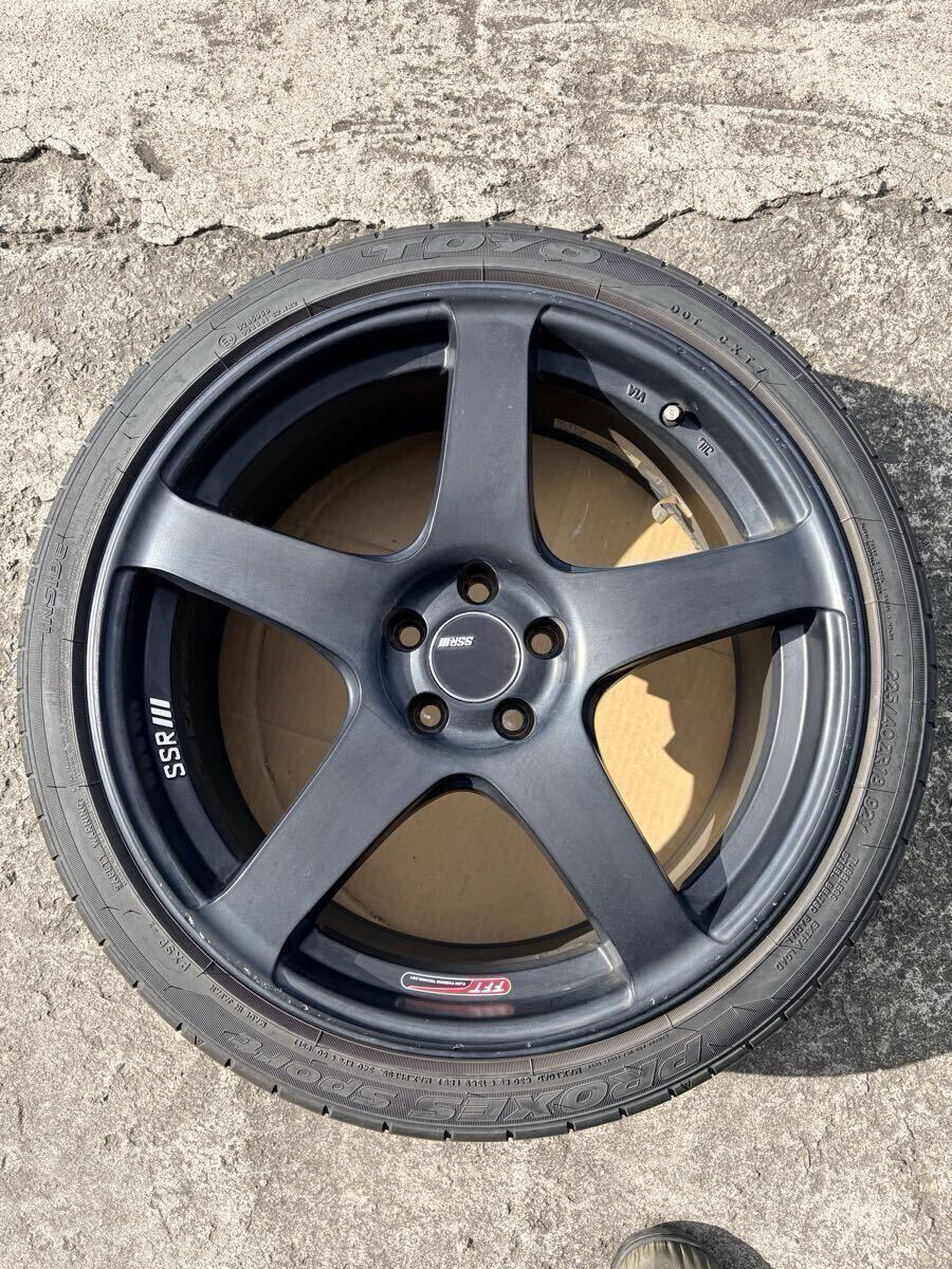 良品 SSR GTV01 18インチ 8.5J +44 PCD100 5穴 TOYO PROXES SPORT 225/40R18 86 BRZ プリウス30〜50系 4本セット_画像6
