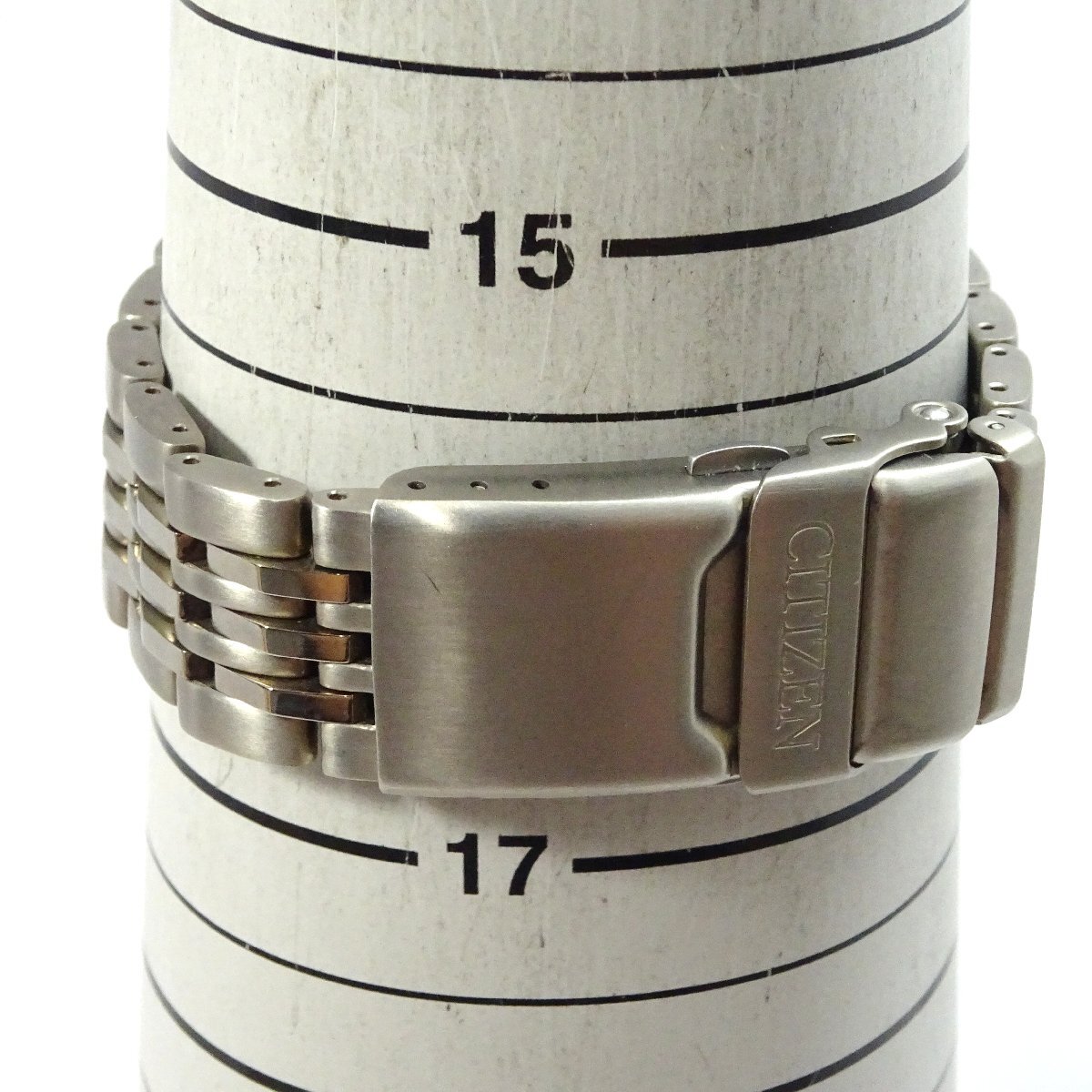 1円開始◆稼働◆ シチズン C650-Q02381 プロマスター ブルーインパルス エコドライブ ブラック クオーツ メンズ 腕時計 AC673_画像3