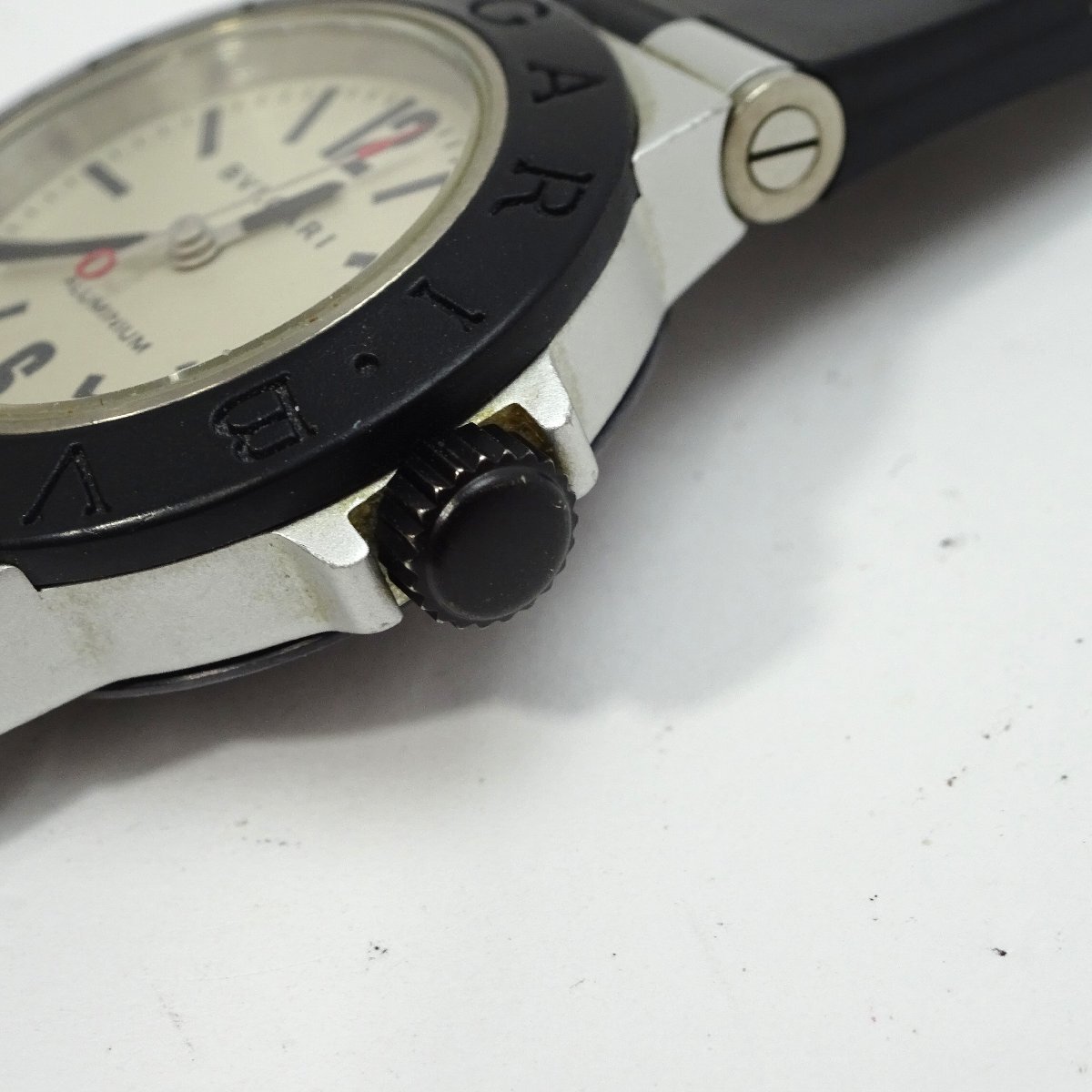 1円開始◆稼働◆ ブルガリ AL29TA シルバー クオーツ ユニセックス 腕時計 AC710_画像2