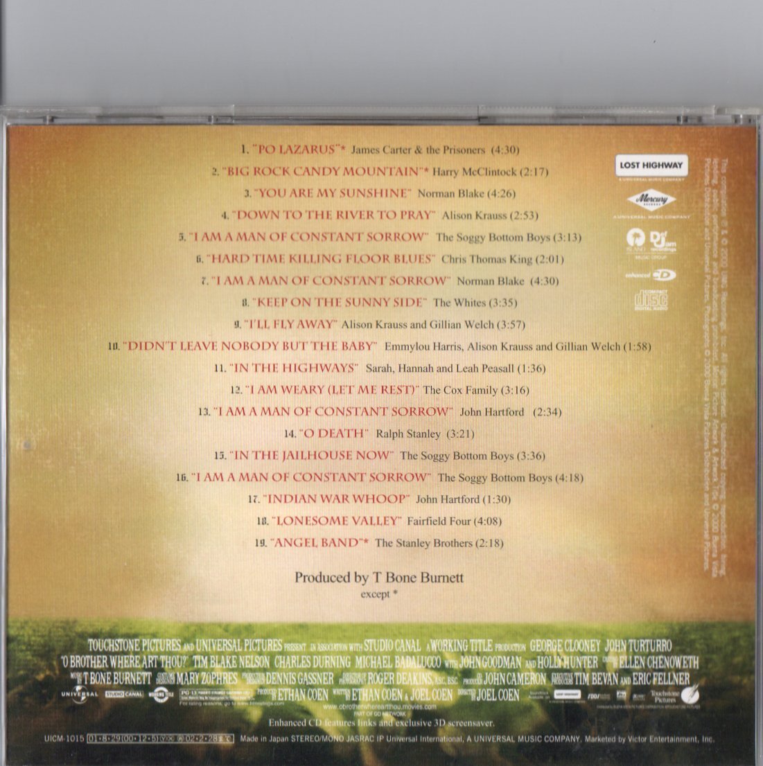 オー・ブラザー/０１年サントラ/ルーツ、フォーク、カントリー、ブルーグラス_画像2