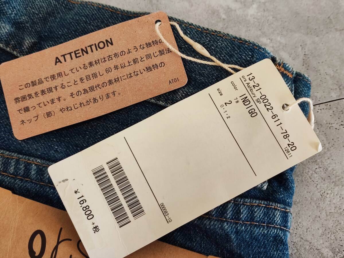 ★◆【未使用】BEAMS BOY orSlow デニム パンツ Mサイズ オアスロウ 日本製 箱60サイズ_画像8