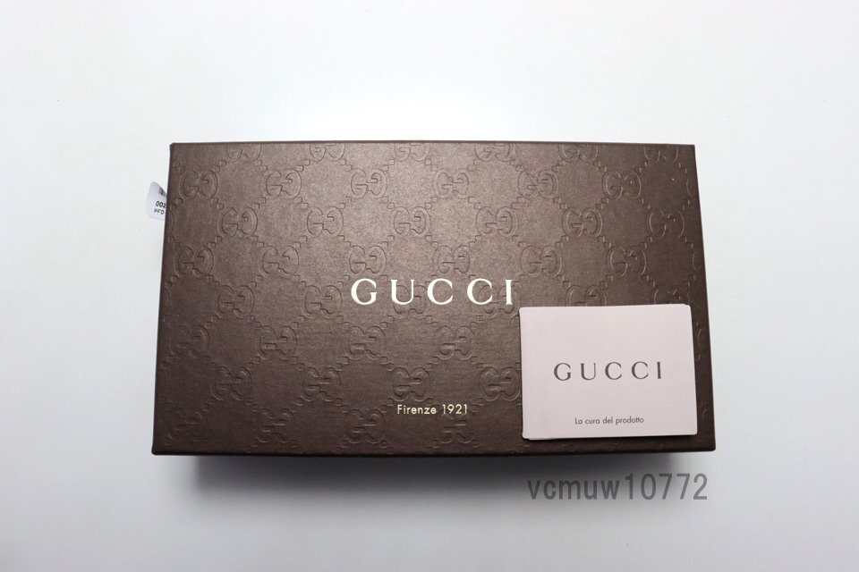 希少美中古■GUCCI マイクログッチシマ レザー 2つ折り長財布 グッチ■1106kj189-4M_画像8
