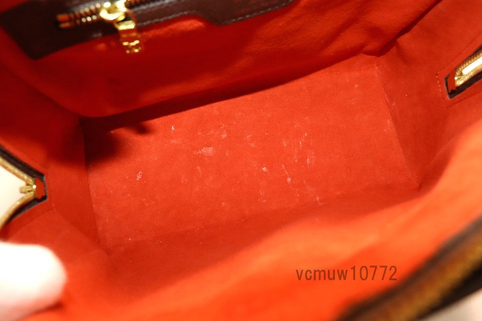 ■LOUIS VUITTON ダミエ トリアナ レザー 2way ハンドバッグ ルイヴィトン■1120ah26450_画像7