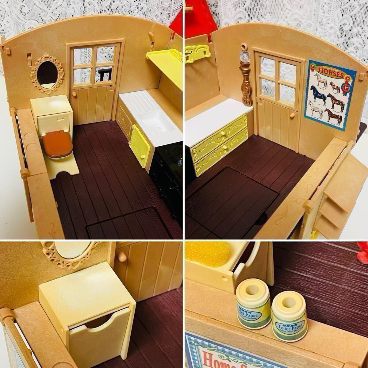 ☆シルバニアファミリー☆UK Caravan&Pony キャラバン&ポニー 欠品あり_画像4